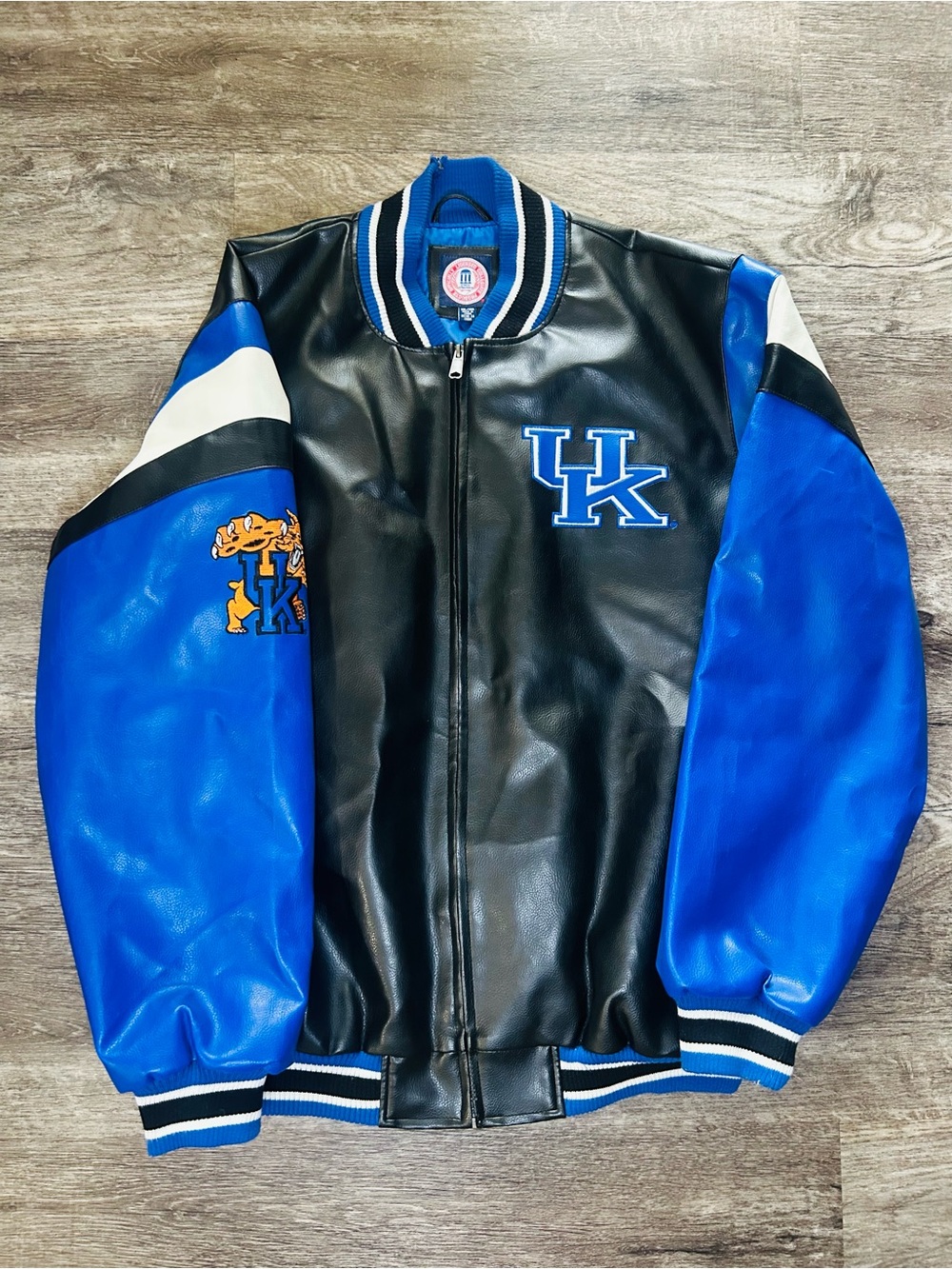 University of Kentucky Black and Royal Blue Varsity Jacket